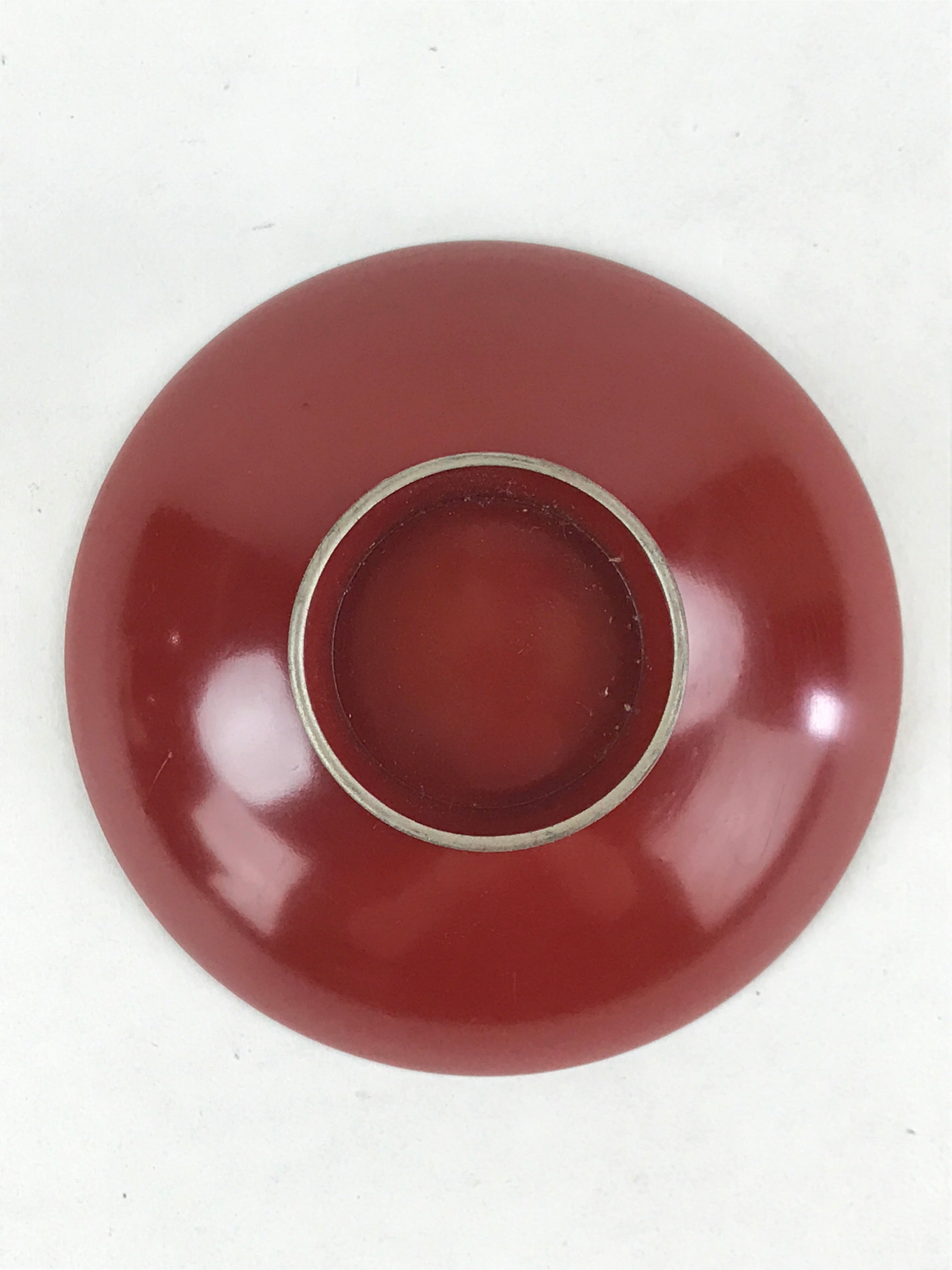 Japanese Wooden Lacquered Sake Cup Sakazuki Red Vtg Imperial Guinomi Ochoko G93