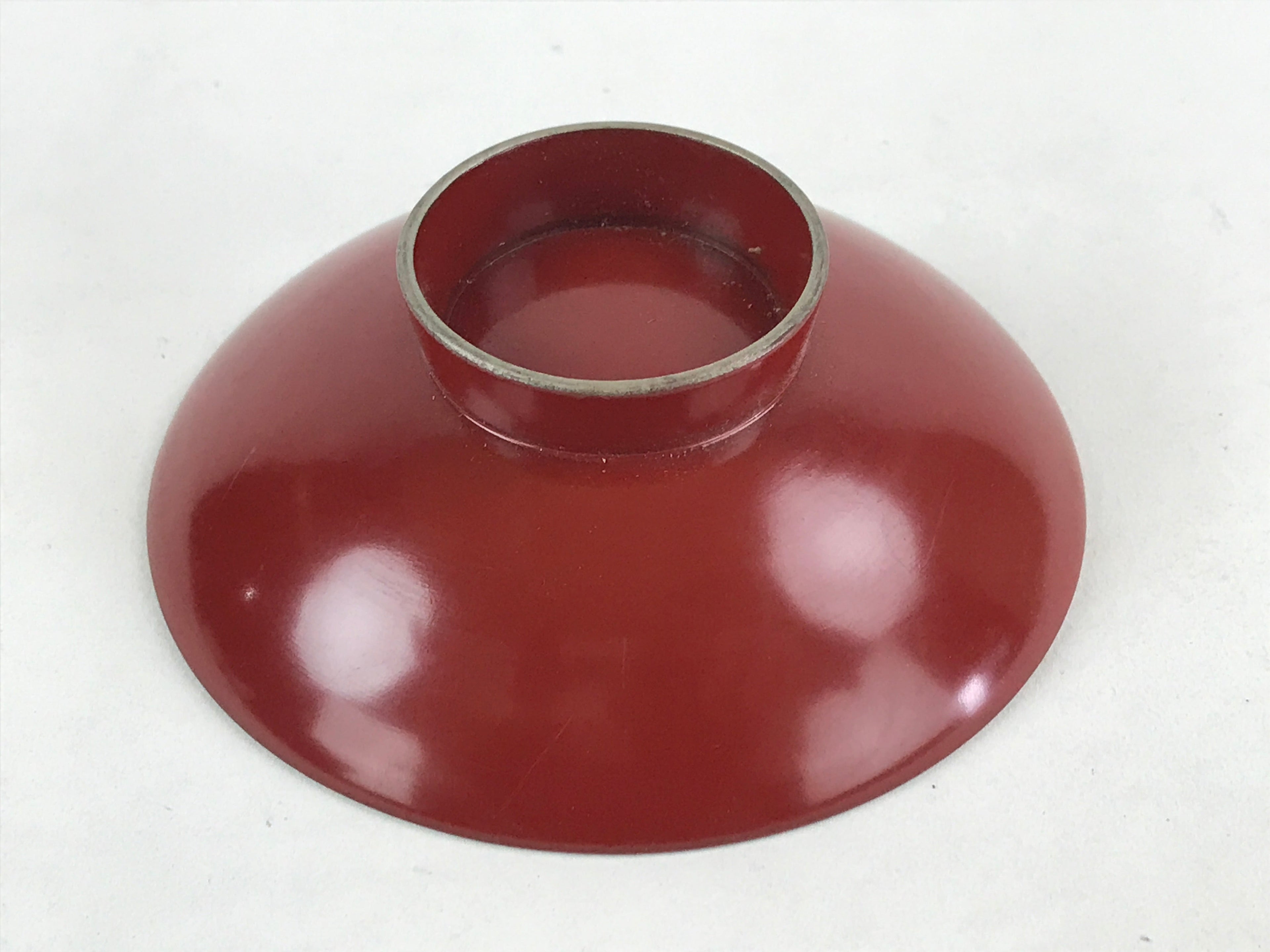 Japanese Wooden Lacquered Sake Cup Sakazuki Red Vtg Imperial Guinomi Ochoko G93