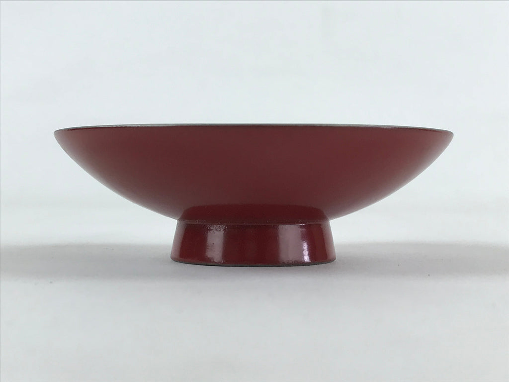 Japanese Wooden Lacquered Sake Cup Sakazuki Red Vtg Imperial Guinomi Ochoko G93