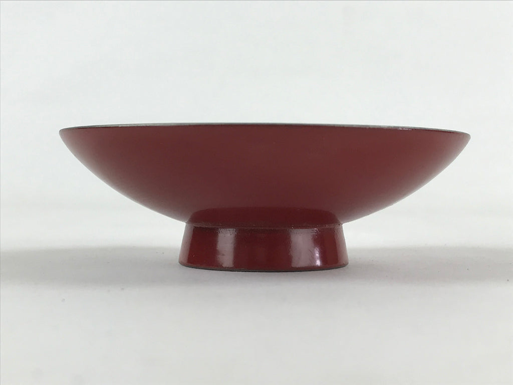 Japanese Wooden Lacquered Sake Cup Sakazuki Red Vtg Imperial Guinomi Ochoko G93