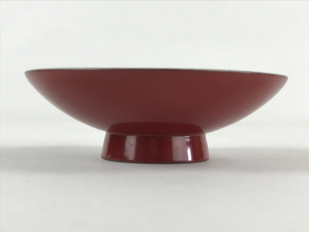 Japanese Wooden Lacquered Sake Cup Sakazuki Red Vtg Imperial Guinomi Ochoko G93