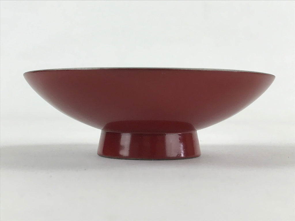 Japanese Wooden Lacquered Sake Cup Sakazuki Red Vtg Imperial Guinomi Ochoko G93