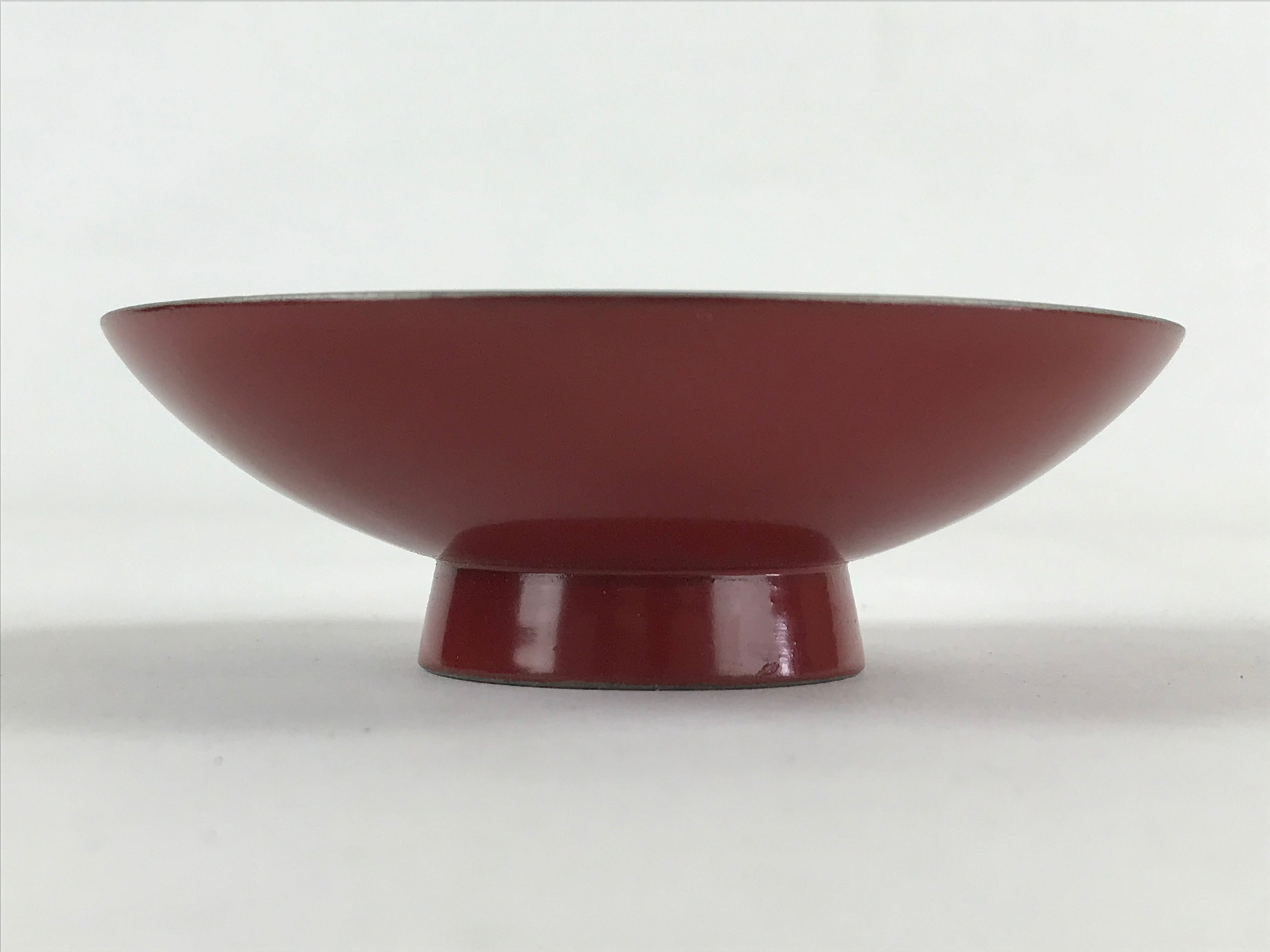 Japanese Wooden Lacquered Sake Cup Sakazuki Red Vtg Imperial Guinomi Ochoko G93