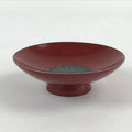 Japanese Wooden Lacquered Sake Cup Sakazuki Red Vtg Imperial Guinomi Ochoko G93