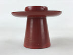 Japanese Wooden Lacquered Sake Cup Stand Vtg Red Gold Sakazuki Stand L49