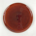 Japanese Wooden Lacquered Serving Tray Vtg Shunkei Nuri Obon Brown Round UR882