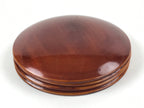 Japanese Wooden Lacquered Small Plate 4pc Set Shunkei-Nuri Meimeizara Round UR92