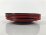 Japanese Wooden Lacquered Small Plate 5pc Set Vtg Meimeizara Hida Shunkei LWB174