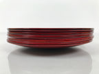 Japanese Wooden Lacquered Small Plate 5pc Set Vtg Meimeizara Hida Shunkei LWB174