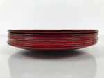 Japanese Wooden Lacquered Small Plate 5pc Set Vtg Meimeizara Hida Shunkei LWB174