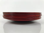 Japanese Wooden Lacquered Small Plate 5pc Set Vtg Meimeizara Hida Shunkei LWB174