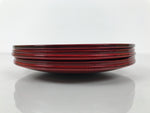 Japanese Wooden Lacquered Small Plate 5pc Set Vtg Meimeizara Hida Shunkei LWB174