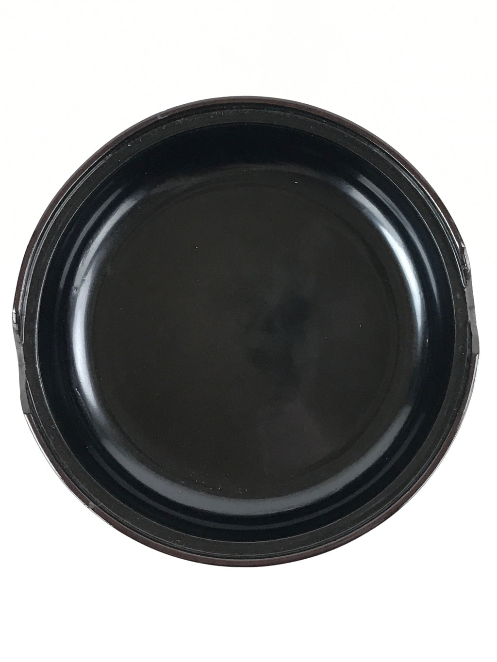 Japanese Wooden Lacquerware Lidded Bowl Rice Container Vtg Black Urushi L15