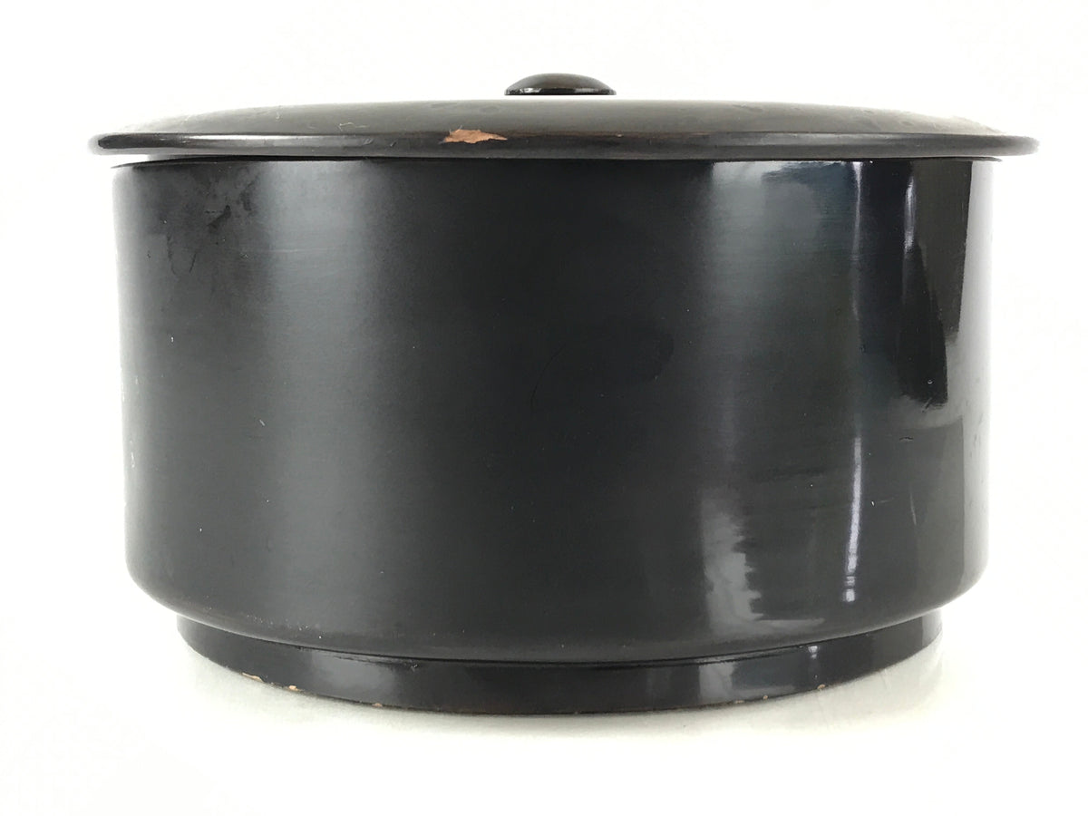 Japanese Wooden Lacquerware Lidded Rice Container Ohitsu Vtg Urushi UR ...