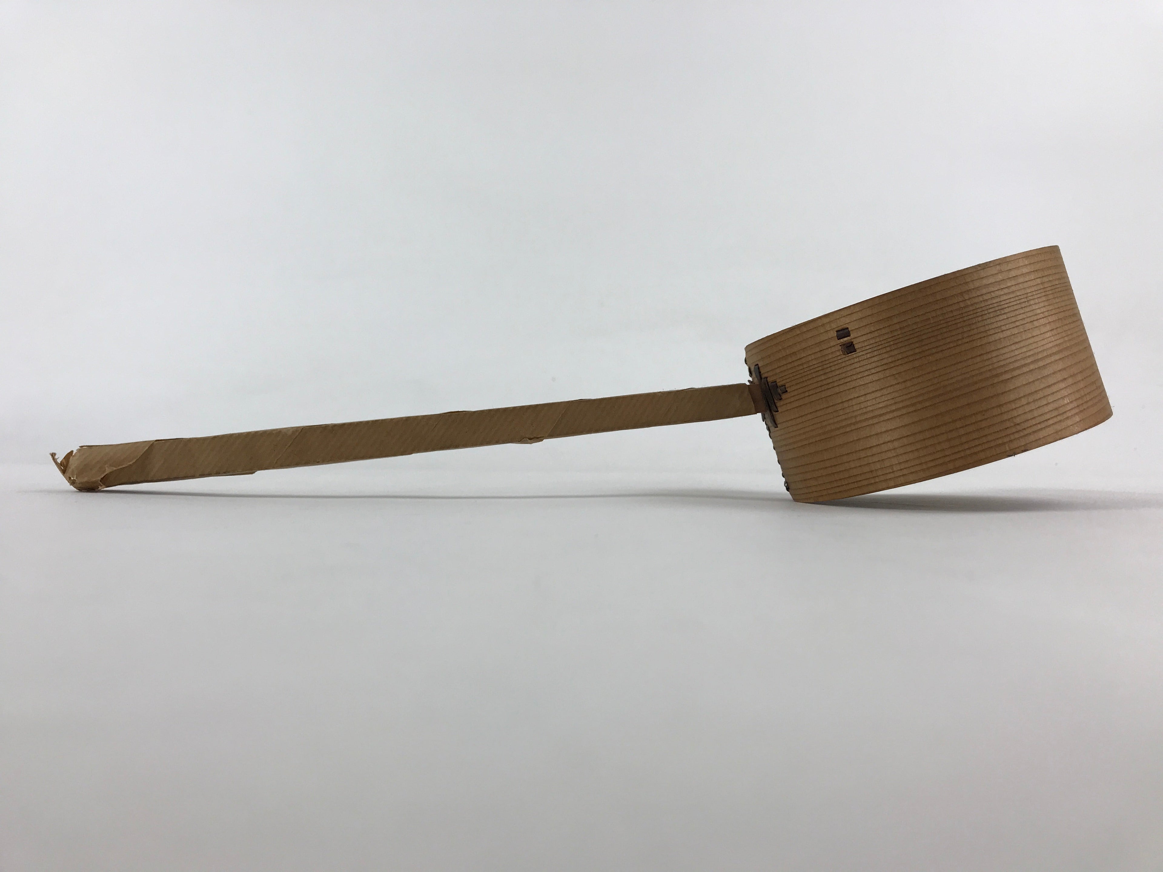 Japanese Wooden Ladle Water Scoop Vtg Hishaku Buddhist Shinto Items BU997