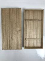 Japanese Wooden Lidded Incense Storage Box Inside 28.5x13.3x3cm Brown X174