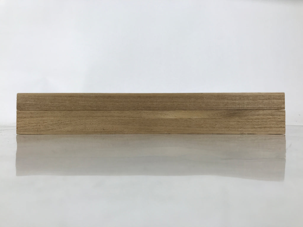 Japanese Wooden Lidded Incense Storage Box Inside 28.5x13.3x3cm Brown X174