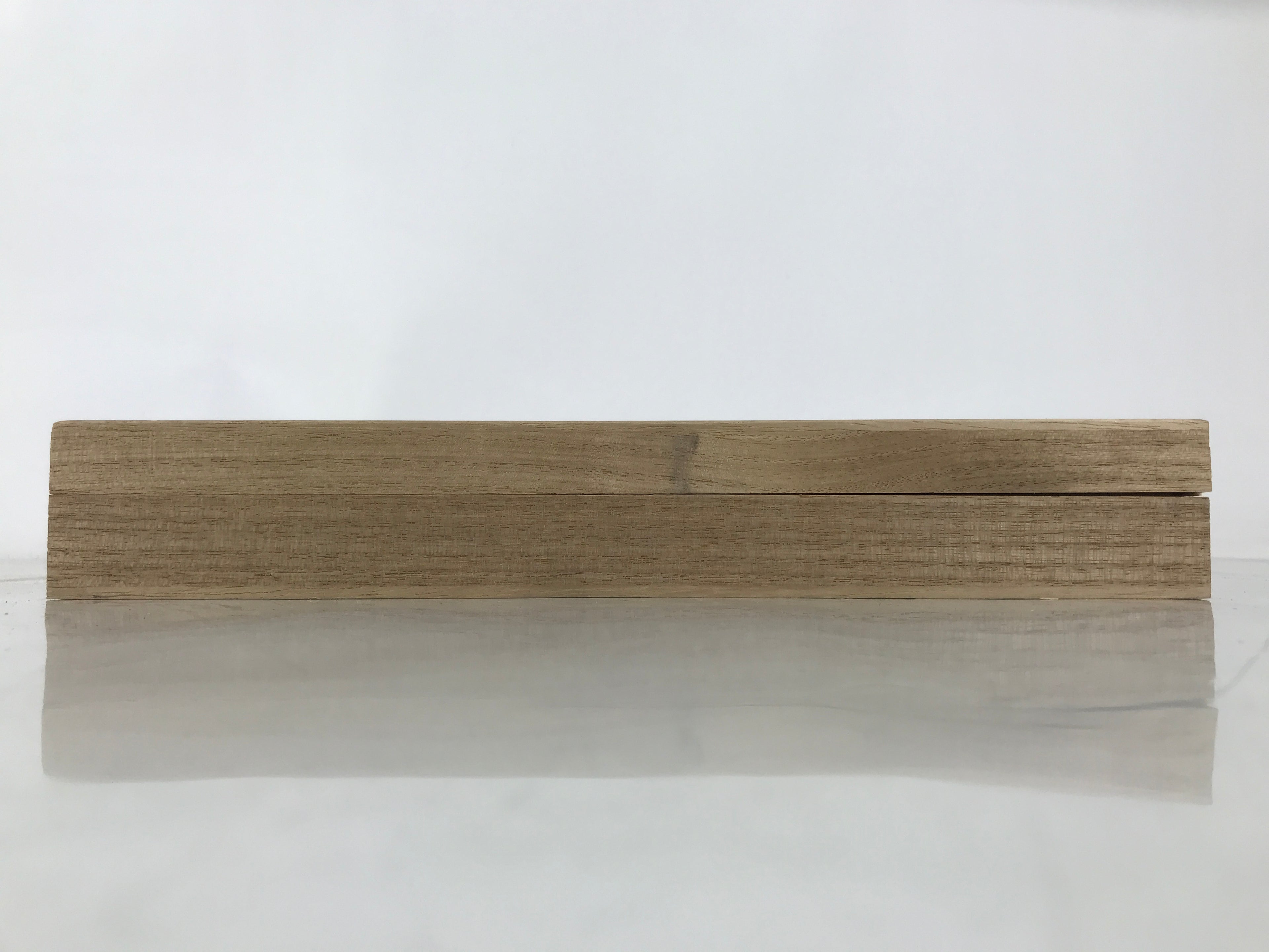 Japanese Wooden Lidded Incense Storage Box Inside 28.5x13.3x3cm Brown X174