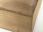 Japanese Wooden Lidded Porcelain Storage Box Inside 24.8x22.8x8.5cm Brown X177