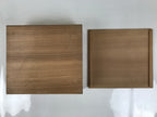 Japanese Wooden Lidded Porcelain Storage Box Inside 24.8x22.8x8.5cm Brown X177