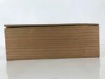 Japanese Wooden Lidded Porcelain Storage Box Inside 24.8x22.8x8.5cm Brown X177