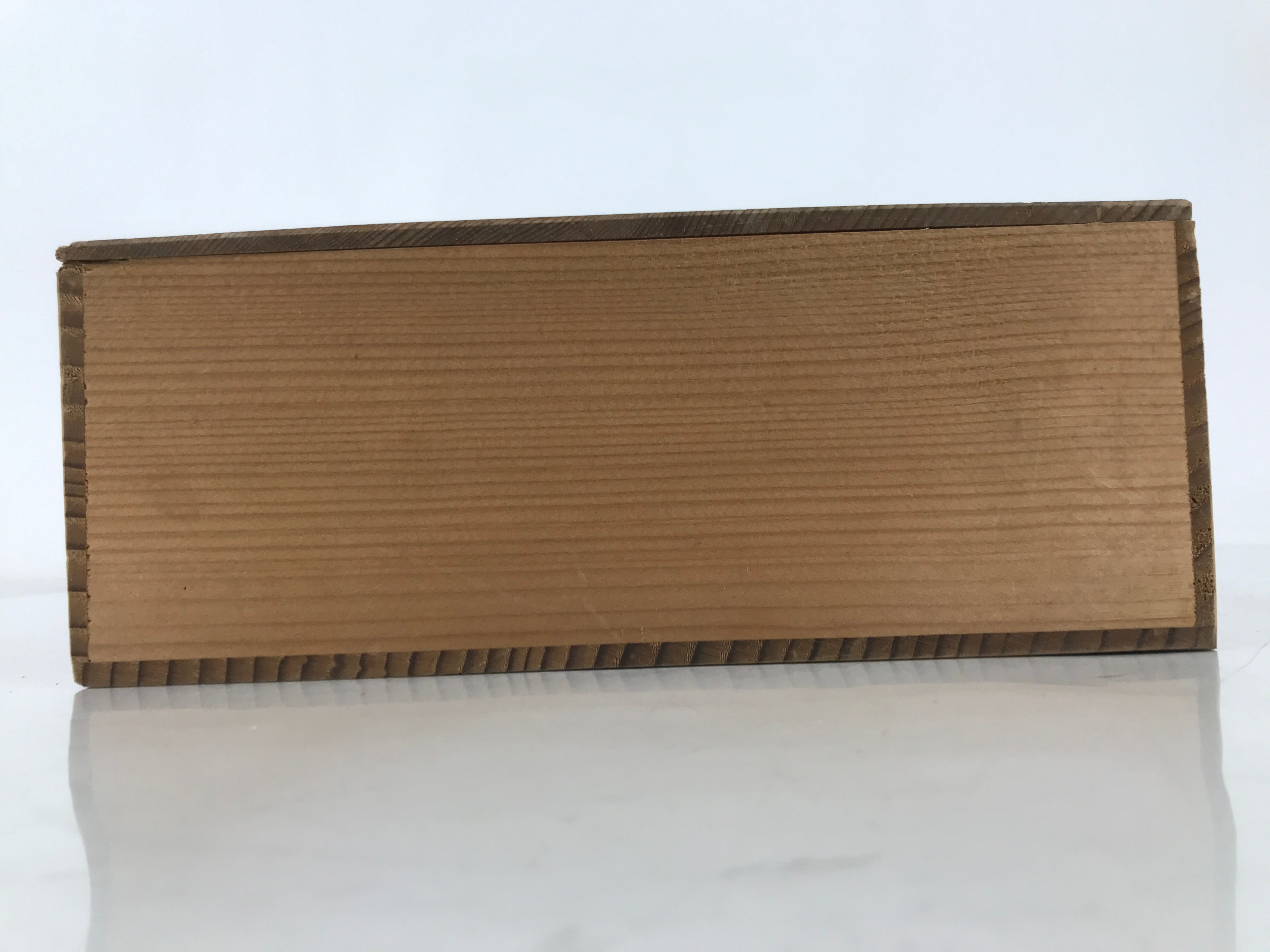 Japanese Wooden Lidded Porcelain Storage Box Inside 24.8x22.8x8.5cm Brown X177