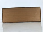 Japanese Wooden Lidded Porcelain Storage Box Inside 24.8x22.8x8.5cm Brown X177