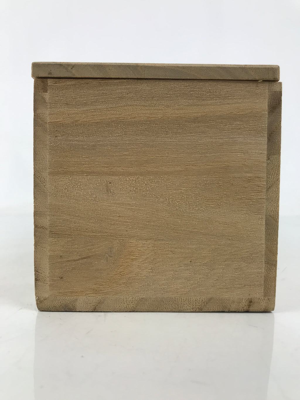 Japanese Wooden Lidded Porcelain Tea Cup Storage Box Inside 35x9x9cm Brown X182
