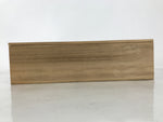 Japanese Wooden Lidded Porcelain Tea Cup Storage Box Inside 35x9x9cm Brown X182