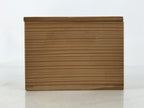 Japanese Wooden Lidded Pottery Storage Box Inside 10.5x10.7x7.5cm Brown X201