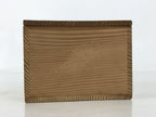 Japanese Wooden Lidded Pottery Storage Box Inside 10.5x10.7x7.5cm Brown X201