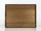 Japanese Wooden Lidded Pottery Storage Box Inside 11.8x10x7.4cm Brown X200