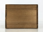 Japanese Wooden Lidded Pottery Storage Box Inside 11.8x10x7.4cm Brown X200