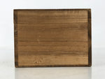 Japanese Wooden Lidded Pottery Storage Box Inside 11.8x10x7.4cm Brown X200
