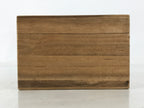 Japanese Wooden Lidded Pottery Storage Box Inside 11.8x10x7.4cm Brown X200