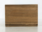 Japanese Wooden Lidded Pottery Storage Box Inside 11.8x10x7.4cm Brown X200