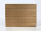 Japanese Wooden Lidded Pottery Storage Box Inside 16.8x8.2x12cm Brown X198