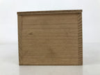 Japanese Wooden Lidded Pottery Storage Box Inside 16x9x8.2cm Brown X197