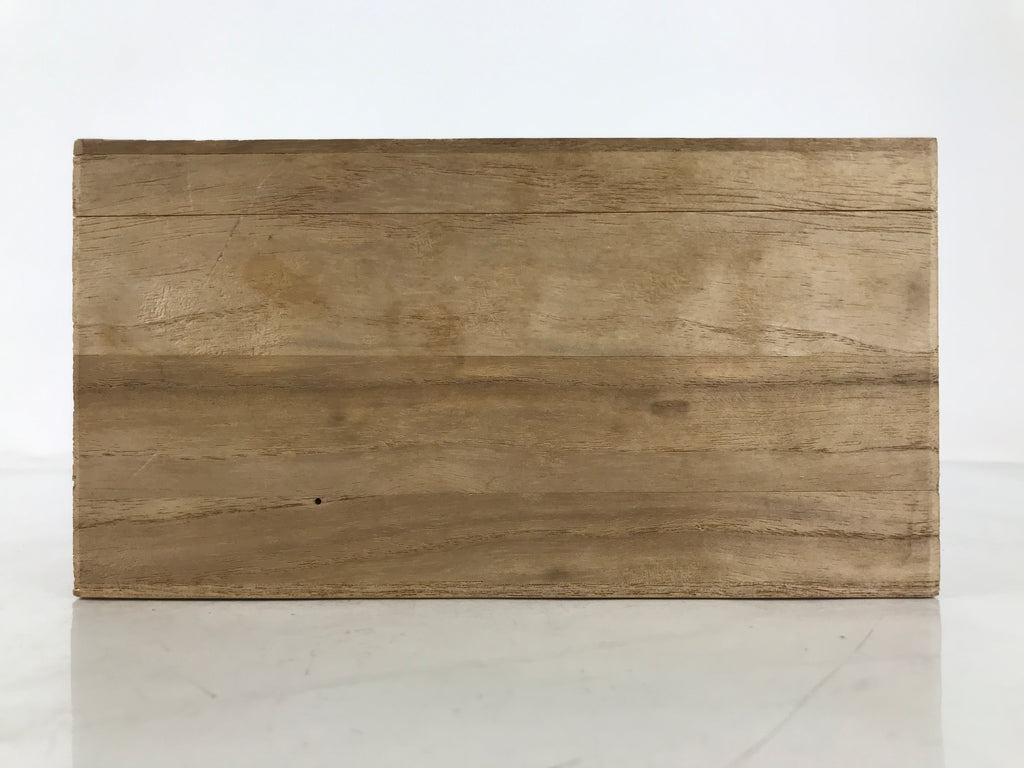 Japanese Wooden Lidded Pottery Storage Box Inside 17.2x10.2x7.8cm Brown X192