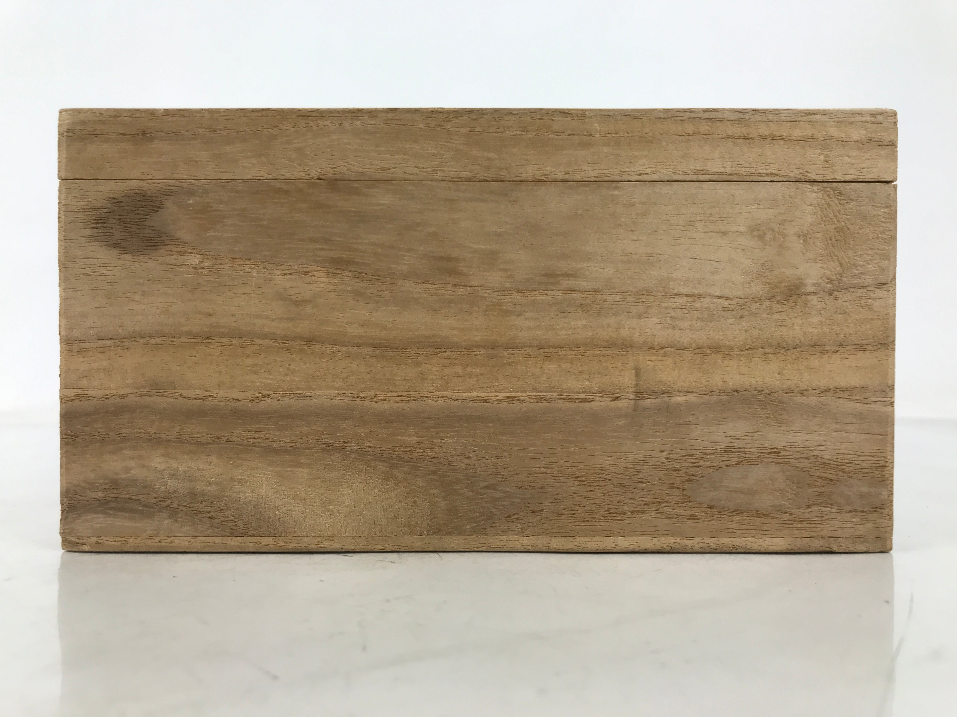 Japanese Wooden Lidded Pottery Storage Box Inside 17.2x10.2x7.8cm Brown X192