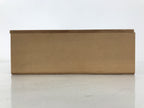 Japanese Wooden Lidded Pottery Storage Box Inside 23.7x8x8cm Brown X208