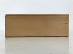 Japanese Wooden Lidded Pottery Storage Box Inside 23.7x8x8cm Brown X208