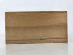 Japanese Wooden Lidded Pottery Storage Box Inside 25.7x12.8x12.8cm Brown X202