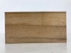 Japanese Wooden Lidded Pottery Storage Box Inside 25.7x12.8x12.8cm Brown X202