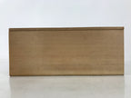 Japanese Wooden Lidded Pottery Storage Box Inside 25x10.3x10.2cm Brown X194