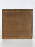 Japanese Wooden Lidded Pottery Storage Box Inside 25x10.3x10.2cm Brown X194