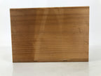 Japanese Wooden Lidded Pottery Storage Box Inside 26.7x13x17.6cm Brown X213