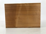 Japanese Wooden Lidded Pottery Storage Box Inside 26.7x13x17.6cm Brown X213