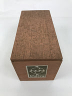 Japanese Wooden Lidded Pottery Storage Box Inside 26x12x13cm Brown X203