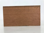 Japanese Wooden Lidded Pottery Storage Box Inside 26x12x13cm Brown X203